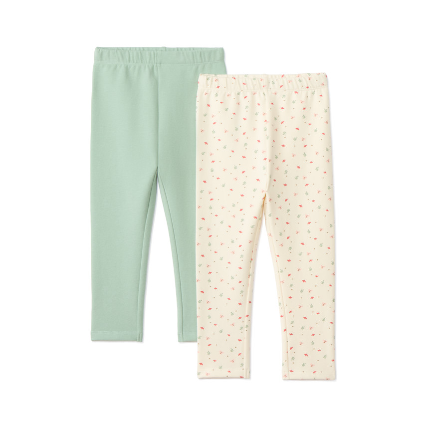 Lot de 2 caleçons molletonnés pour bébé fille 