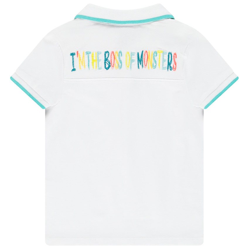 Polo κοντομάνικο σχέδιο τερατάκια για bebe αγόρι 