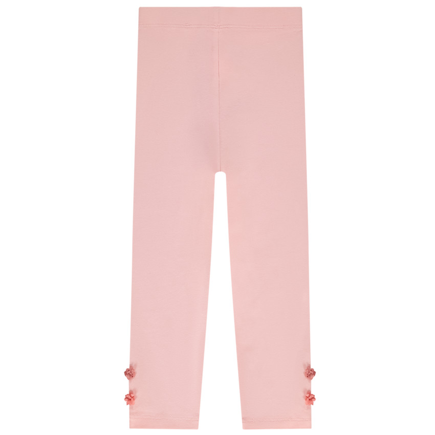 Καλσόν μονόχρωμο με πομ πομ για bebe κορίτσι 