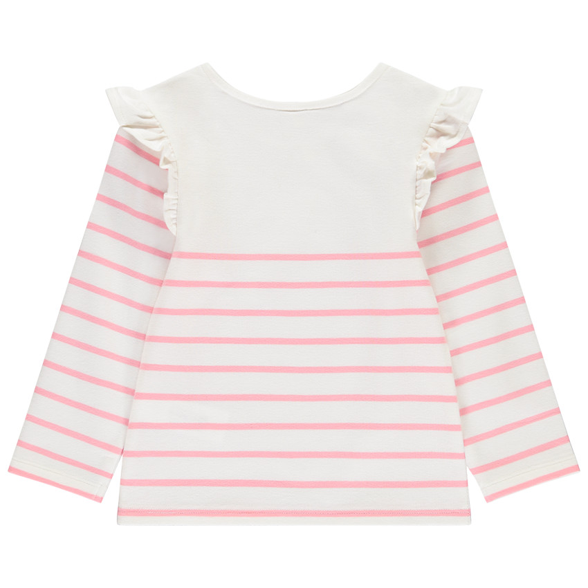 Αμάνικη μπλούζα με βολάν και χρυσή κέντημα για μωρό κορίτσι 