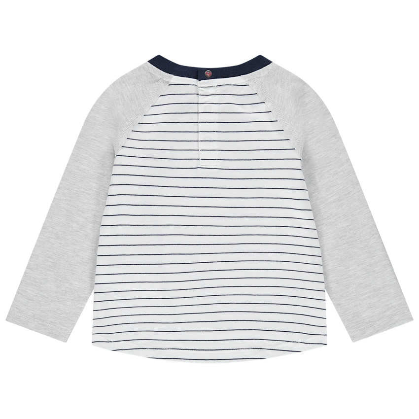 Μακρυμάνικο ριγέ μπλουζάκι με λογότυπο Superman  Additional Μακρυμάνικο ριγέ μπλουζάκι με λογότυπο Superman