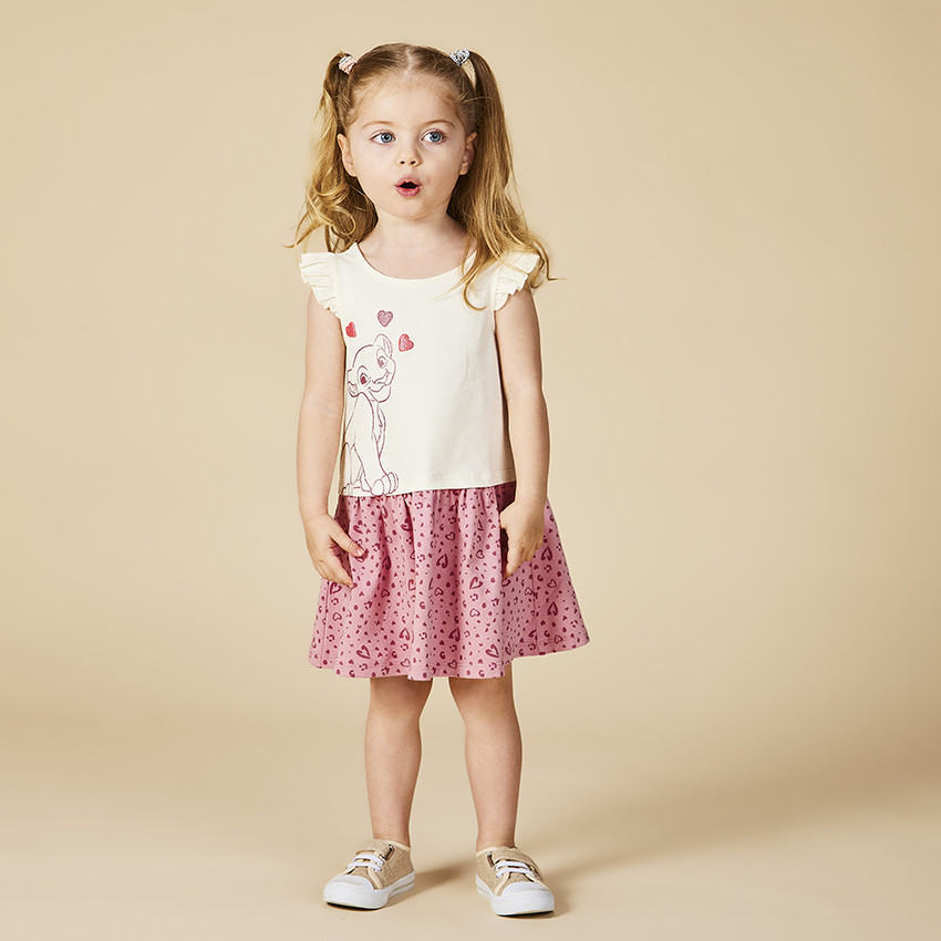 Φόρεμα effet 2-σε-1 Nala Disney με μαγικές παγιέτες για κορίτσι 