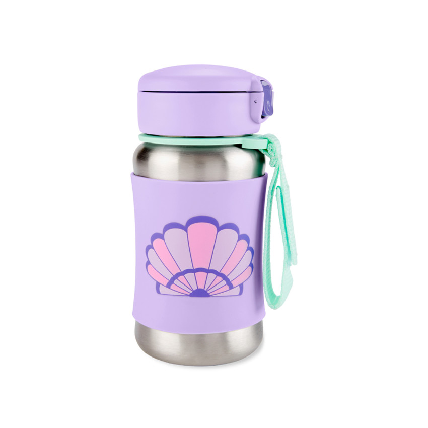 Παγουρίνο από Aνοξείδωτο Aτσάλι με Καλαμάκι Κοχύλι - Skip Hop Spark Style  