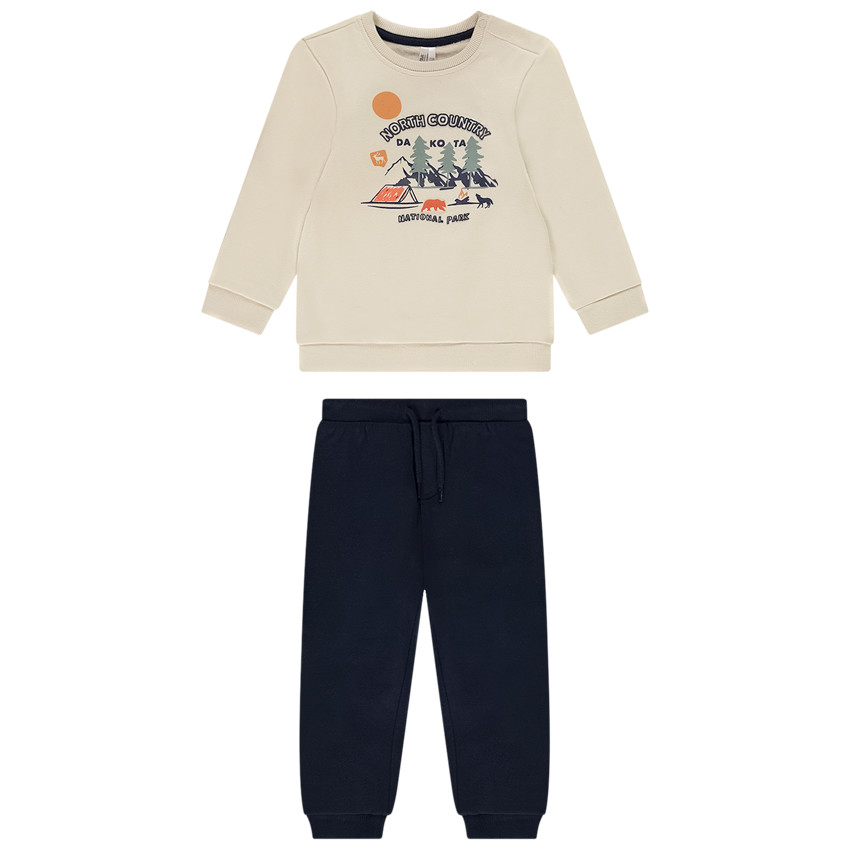 "Σετ jogging από molleton με φαντεζί σχέδιο για μωρό αγόρι" 