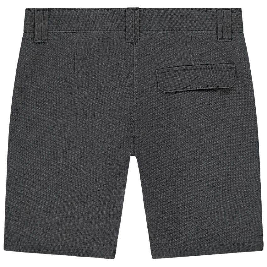 Βερμούδα μονόχρωμη με empiècements και volets για αγόρι 