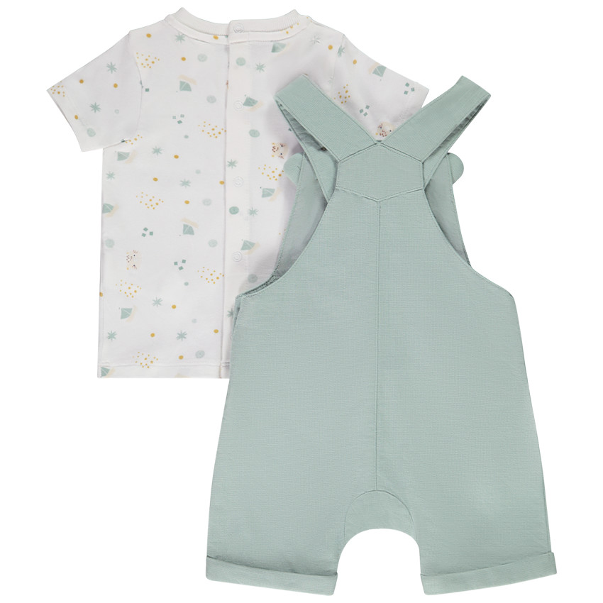 Σετ 2 κομμάτια Σαλοπέτα + t-shirt με σχέδιο για bebe αγόρι 