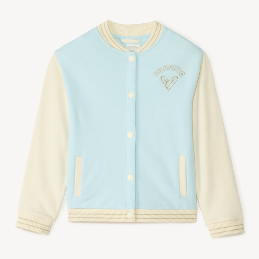 Τeddy jacket με 3D επιγραφή για κορίτσι 