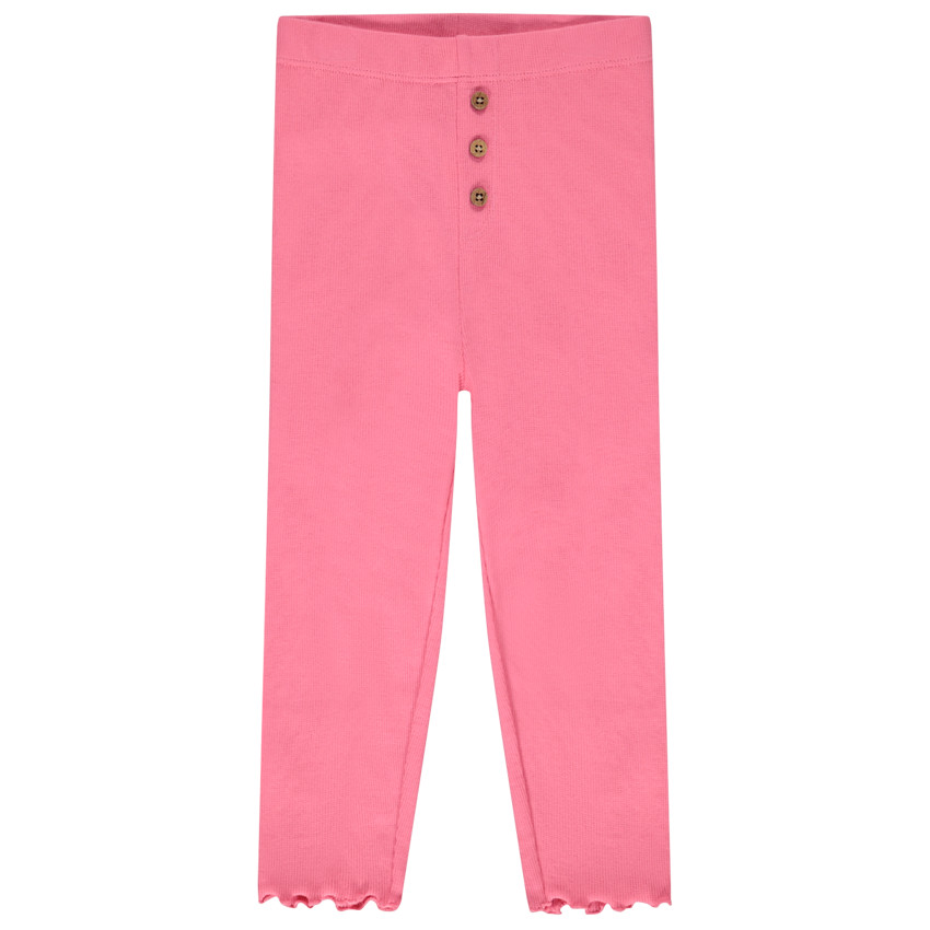 Κολάν με εφέ ριγέ και κουμπιά καρύδας για μωρό κορίτσι 