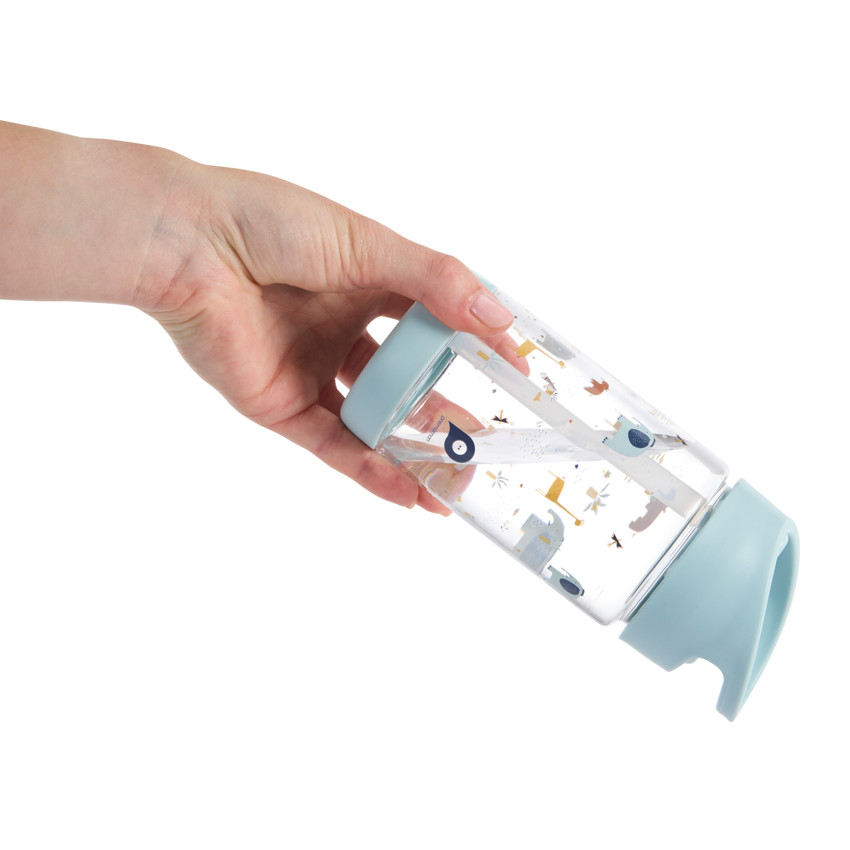 Διαφανές Μπουκάλι Με Πτυσσόμενο Καλαμάκι 400ml Savane 