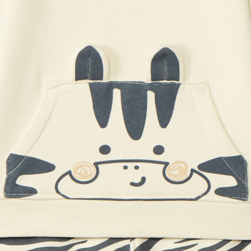 Ensemble jogging ludique à motif animal pour bébé garçon 