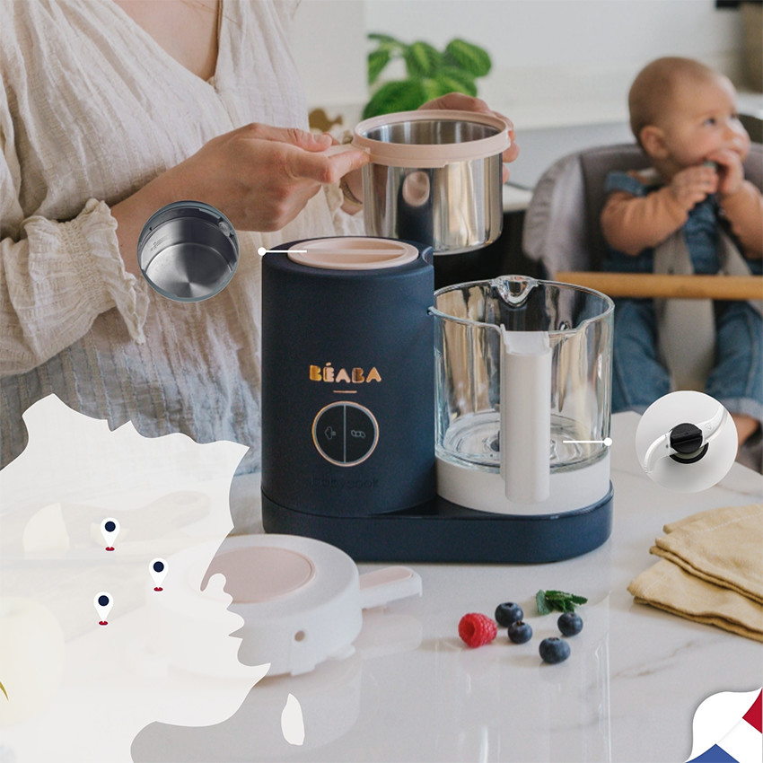 Ρομπότ Βρεφικής Κουζίνας Babycook Neo 6 σε 1 Κατασκευασμένο Στη Γαλλία Midnight Blue 