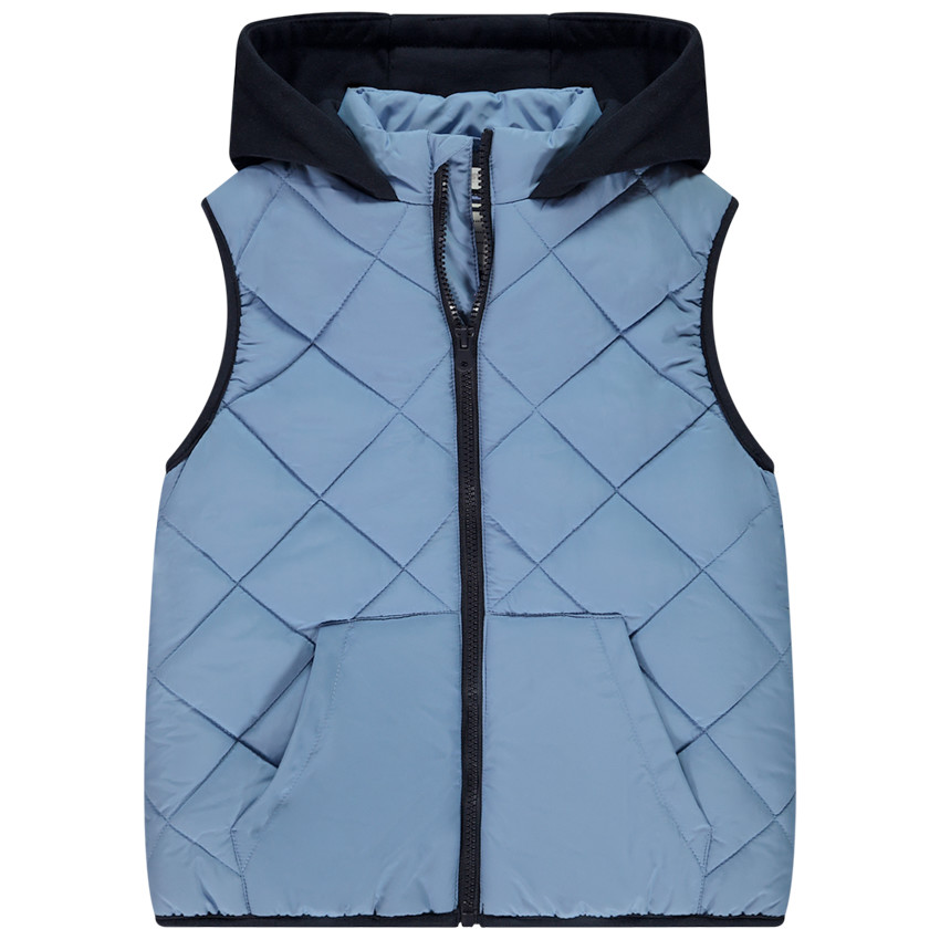 Γιλέττα χωρίς μανίκια με κουκούλα από φούτερ για αγόρι 