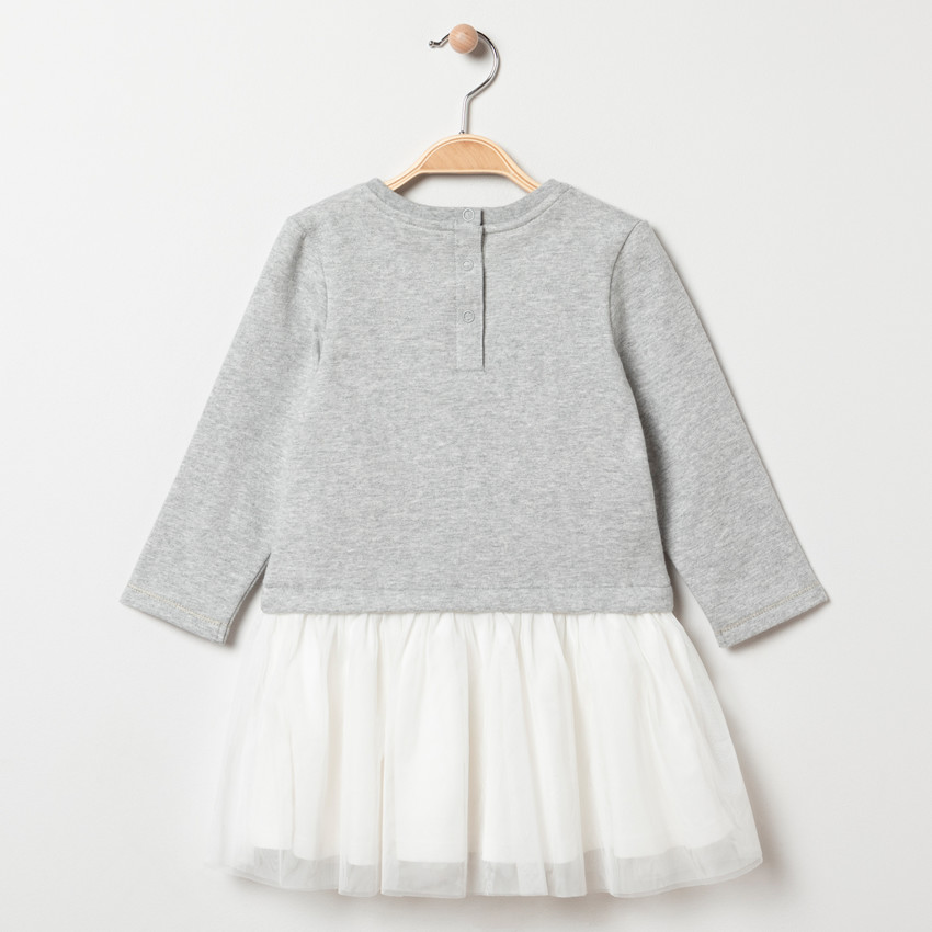 Φόρεμα μακρυμάνικο effet 2 σε 1 Smiley Baby 