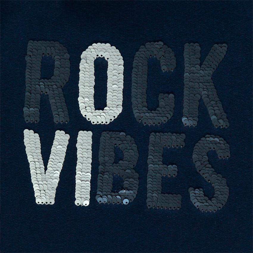 Jogging en molleton à textes en sequins magiques 