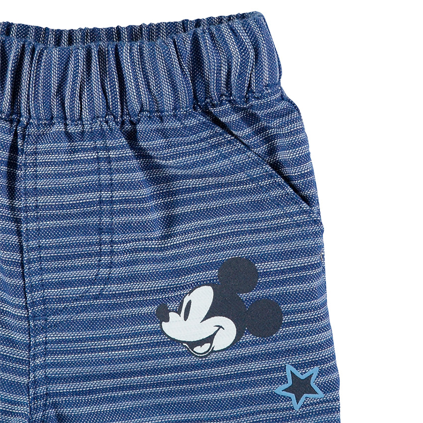 Ζακάρ ριγέ βερμούδα με στάμπα Μίκυ ©Disney  Additional Ζακάρ ριγέ βερμούδα με στάμπα Μίκυ ©Disney