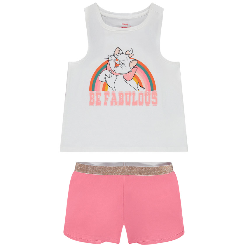 Πιτζάμα κοντή 2 τμχ. από jersey print Marie Disney για κορίτσι 