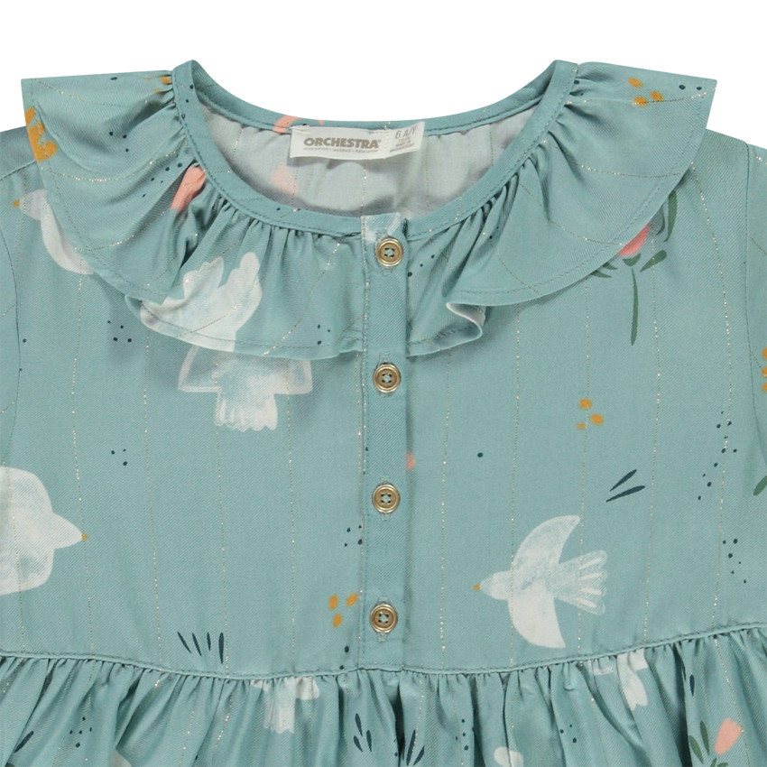 Tunique manches longues imprimé colombes pour fille 