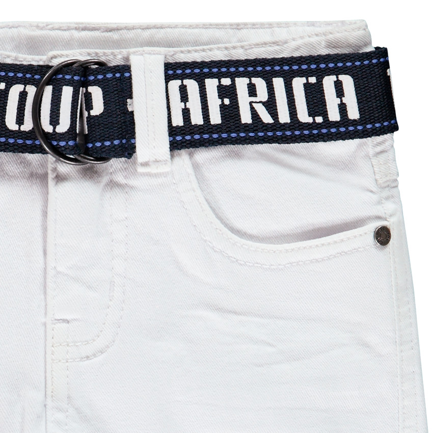 Bermuda jean avec ceinture pour garçon Main Bermuda jean avec ceinture pour garçon