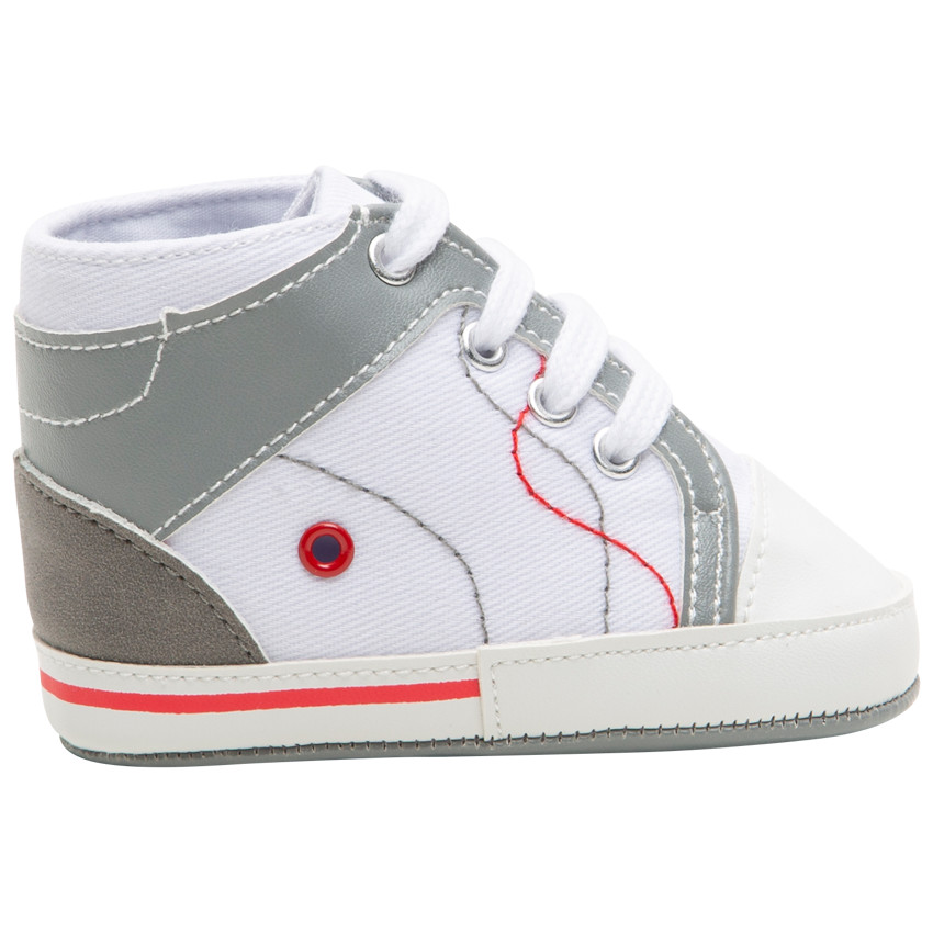 Μαλακά αθλητιά μποτάκια με γκρι και κόκκινες νότες  Additional Μαλακά αθλητιά μποτάκια με γκρι και κόκκινες νότες