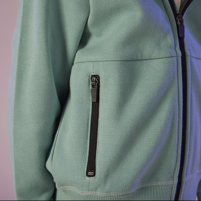 Γιλέκο με κουκούλα από βαμβακερό πικέ για αγόρι 