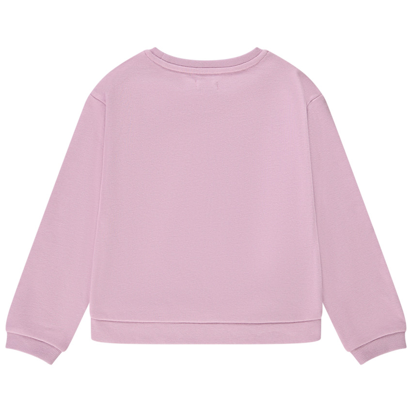 Φούτερ σε molleton με patch bouclettes για κορίτσι 