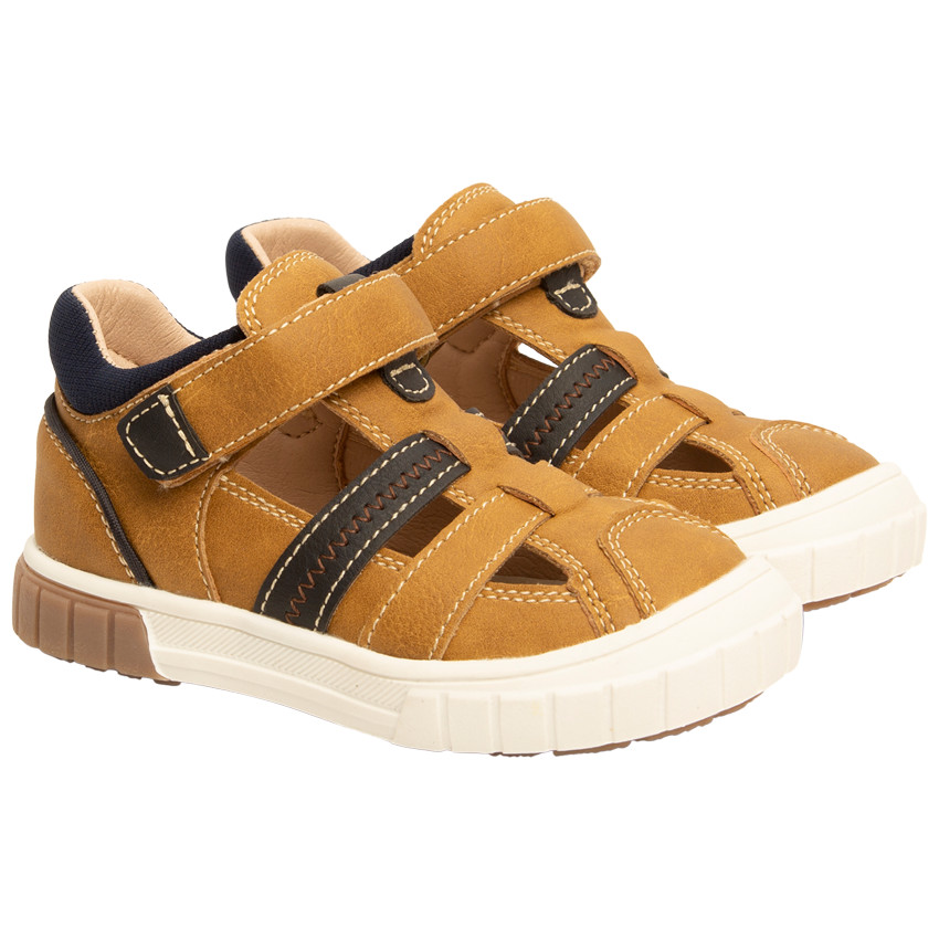 Σανδάλια effet δερματίνη με scratch για αγόρι 