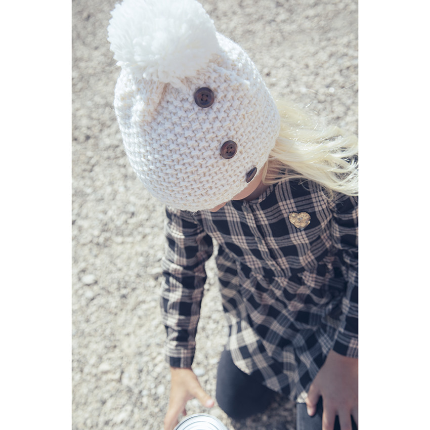 Τουνίκ μακρυμάνικο καρό για κορίτσι 