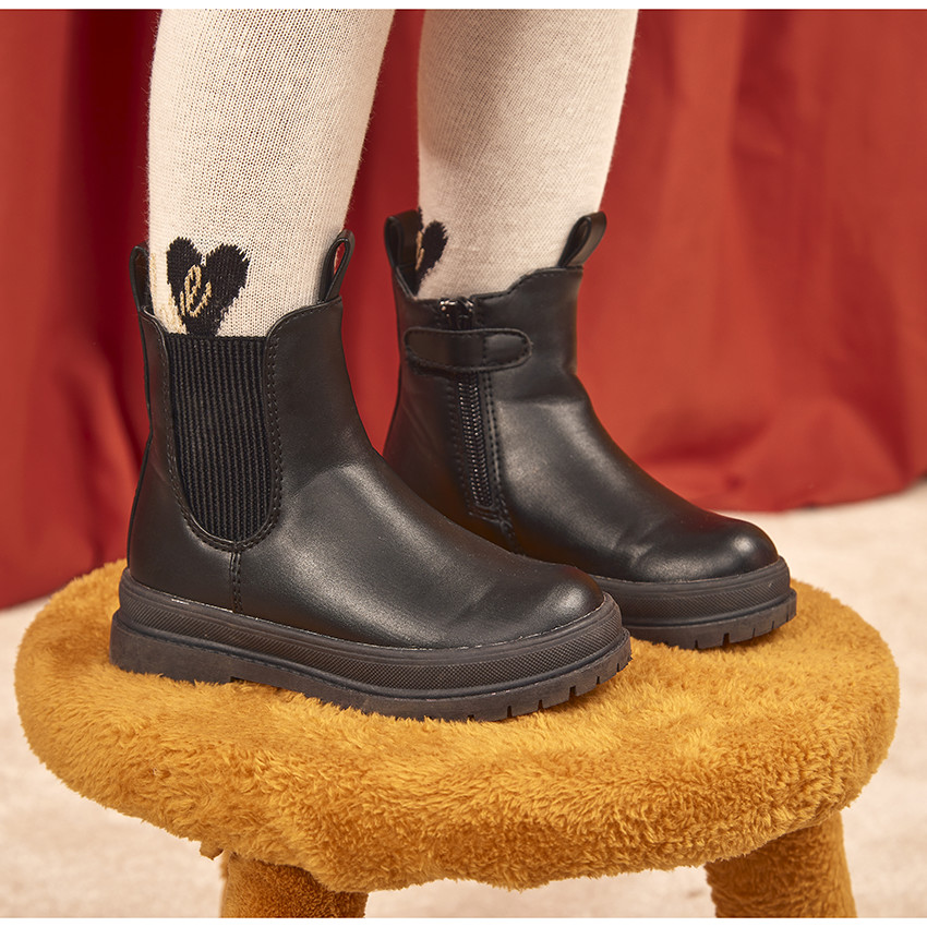 Bottines zipp es semelle chunky pour fille