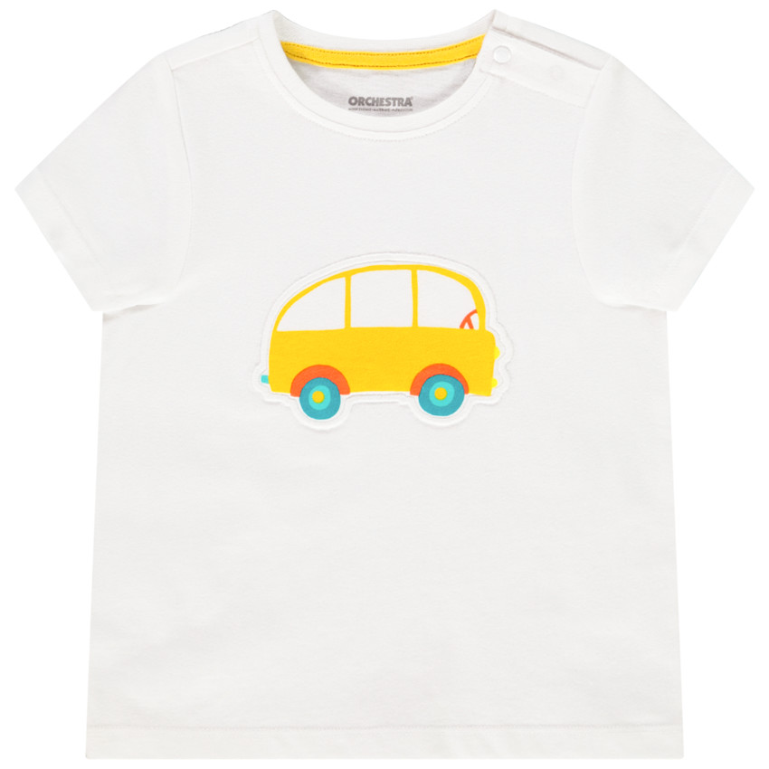 T-shirt κοντομάνικο με patch κέντημα για bebe αγόρι 