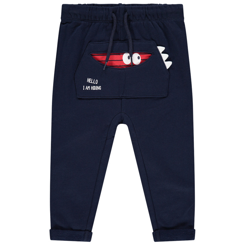 Pantalon de jogging en molleton à monstres printés 