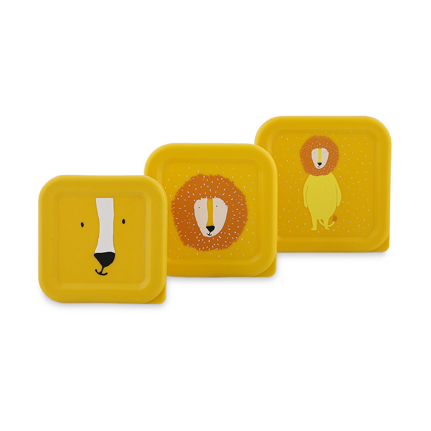 Σετ από 3 κίτρινες lunchbox gigognes Mr. Lion 