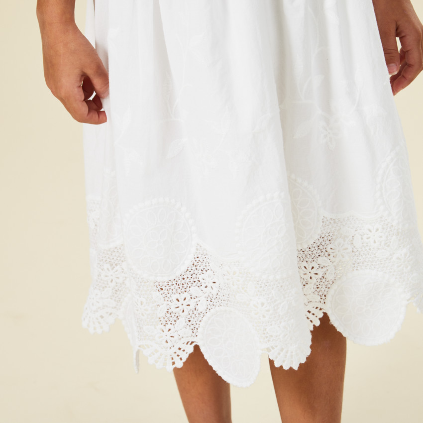 Γιορτινό φόρεμα με δαντέλα για κορίτσι 