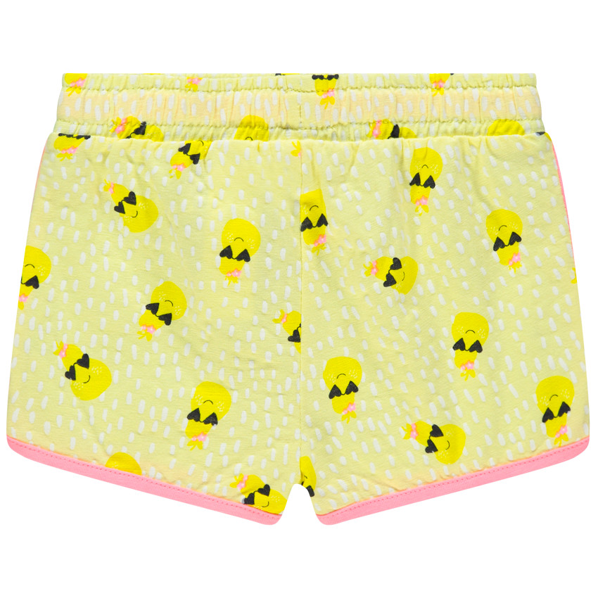 Σορτς βαμβακερό με φαντεζί σχέδιο για bebe κορίτσι 