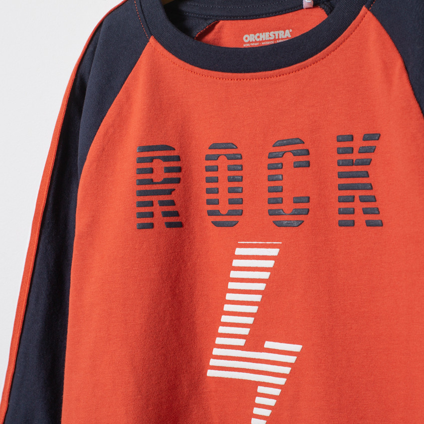 T-shirt manches longues print rock 