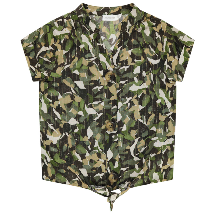 Top εμπριμέ army και γυαλιστερά νήματα Main Top εμπριμέ army και γυαλιστερά νήματα