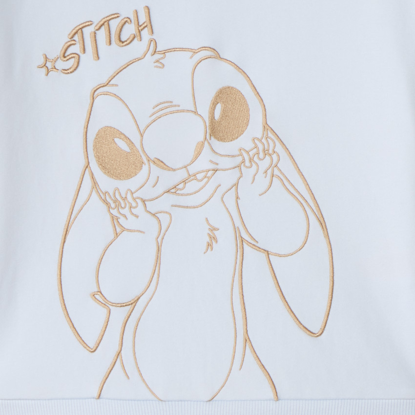 Φούτερ oversized με κεντητό Stitch Disney για κορίτσια 