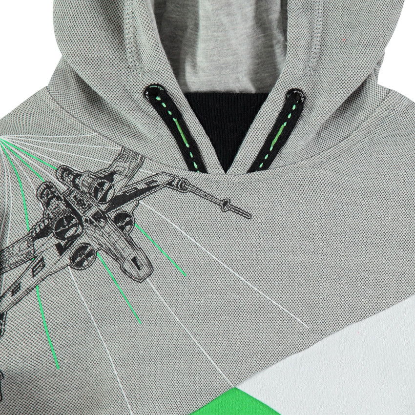 Τρίχρωμο φούτερ με κουκούλα και στάμπα Star Wars  Additional Τρίχρωμο φούτερ με κουκούλα και στάμπα Star Wars