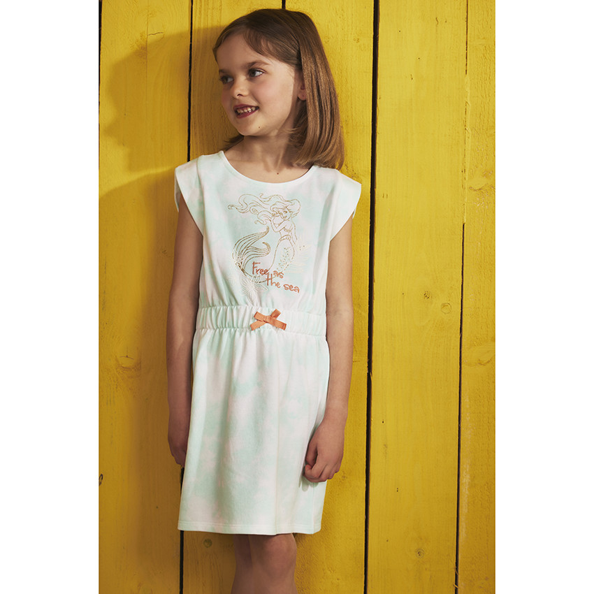 Ρόμπα σε molleton print Ariel Disney για κορίτσι 