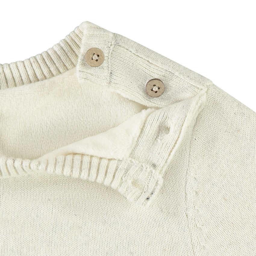 Pull manches longues ours ludique pour bébé garçon  