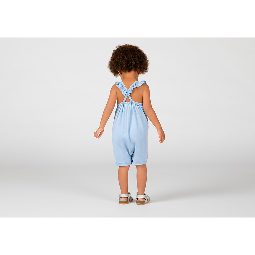 Combishort effet jean pour bébé fille  Additional Combishort effet jean pour bébé fille