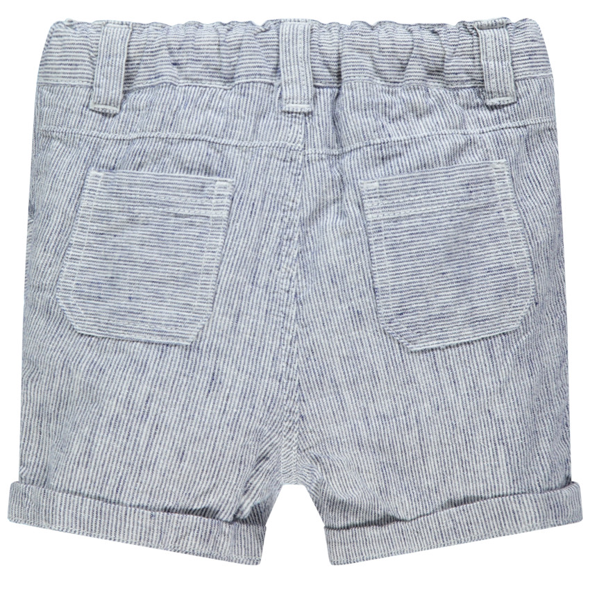 Βερμούδα με ρίγες σε όλη την επιφάνεια και τσέπες 