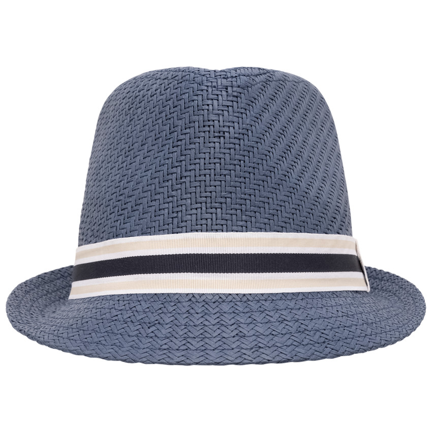 Μπορσαλίνο πλεγμένο με υφασμάτινο γαλόνι για αγόρι 