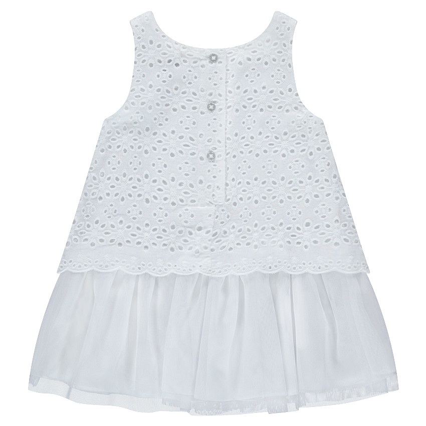 Αμάνικο φόρεμα 2 σε 1με δαντέλα και τούλι 