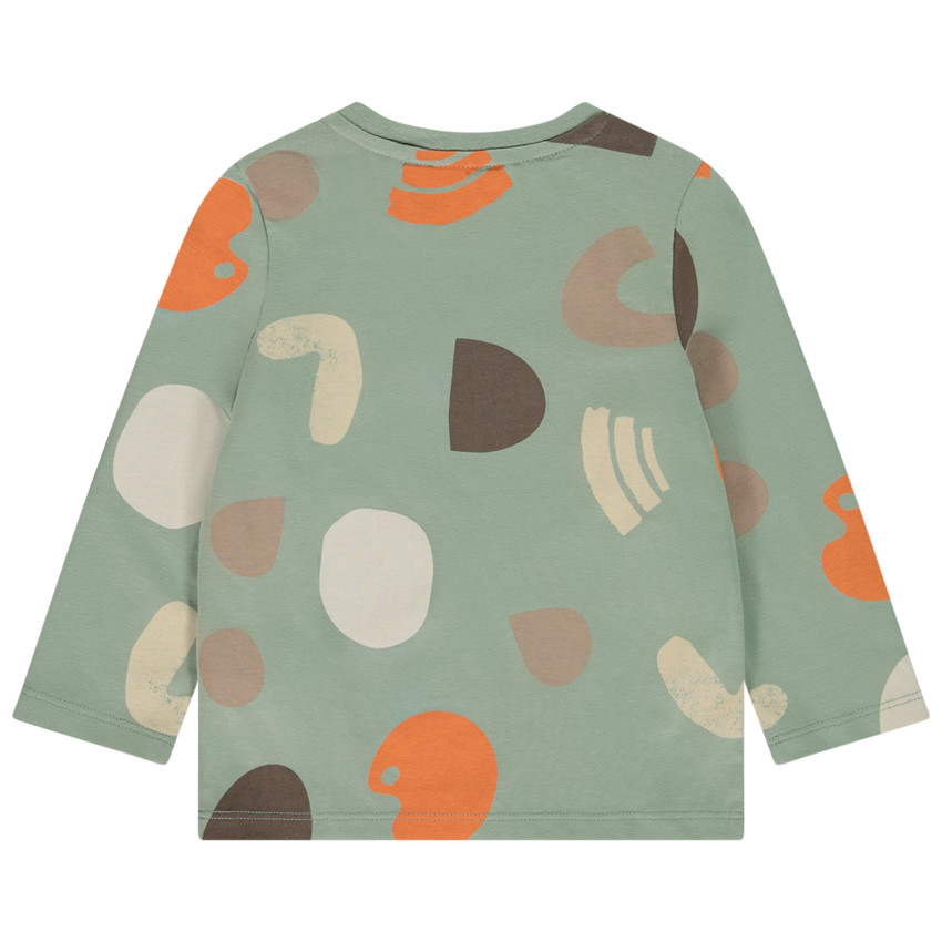 Μπλουζάκι μακρυμάνικο με arty σχέδιο για bebe αγόρι 
