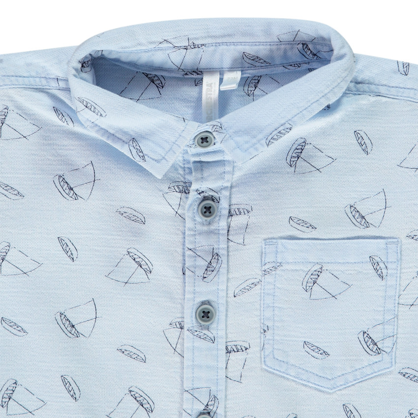 Σετ πουκάμισο με print καράβια και βερμούδα υφασμάτινη για bebe αγόρι  Additional Σετ πουκάμισο με print καράβια και βερμούδα υφασμάτινη για bebe αγόρι