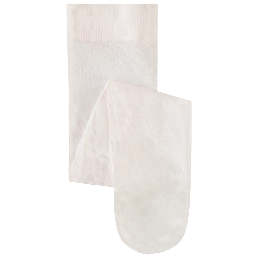 Ζευγάρι λεπτών καλσόν από πλεκτό με γυαλάδα για κορίτσι 