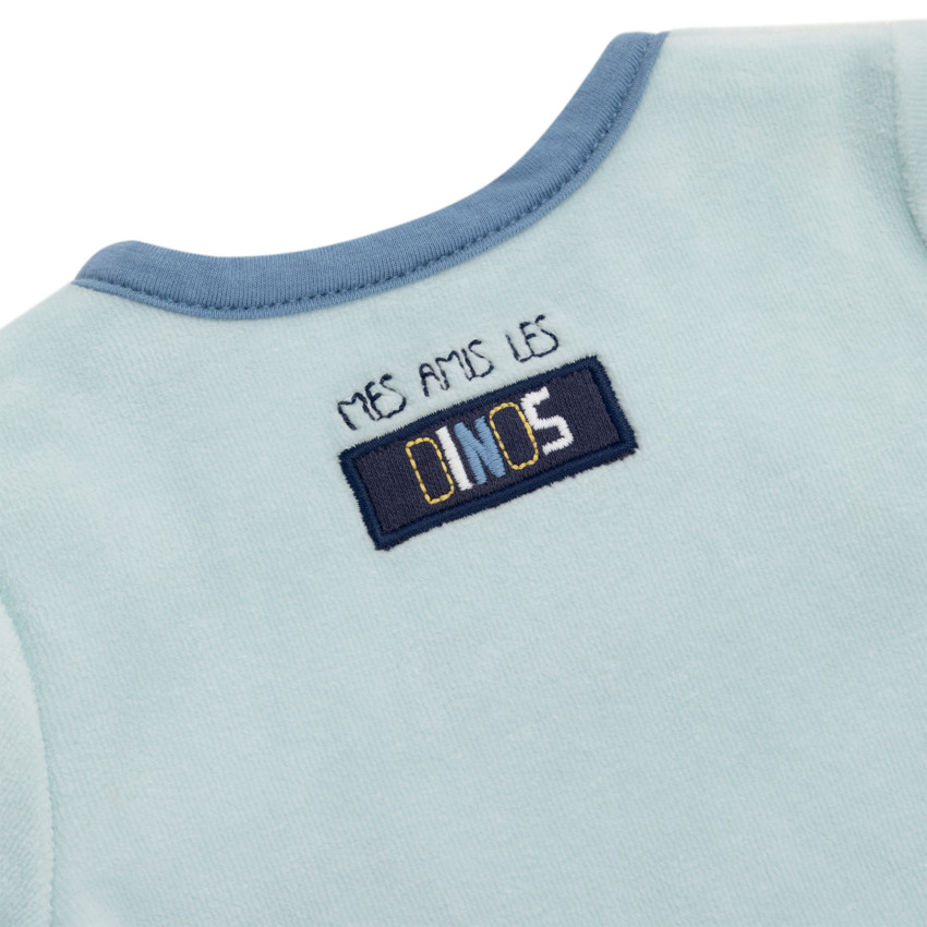 Ολόσωμο Φορμάκι Ύπνου Από Βελούδο «Οι Φίλοι Μου Οι Δεινόσαυροι» Για Αγοράκι 