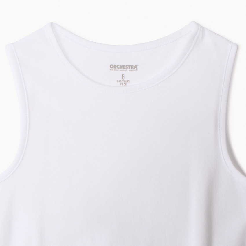 Σετ 3 μονόχρωμα αμάνικα μπλουζάκια jersey για αγόρι 