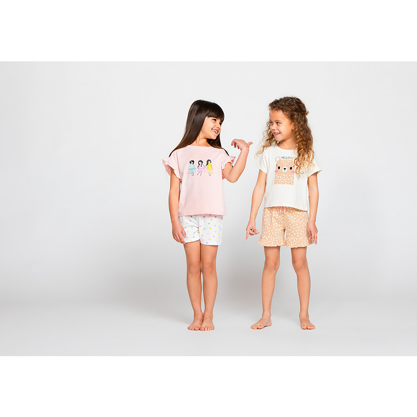 Pyjama court 2 pièces pour fille 