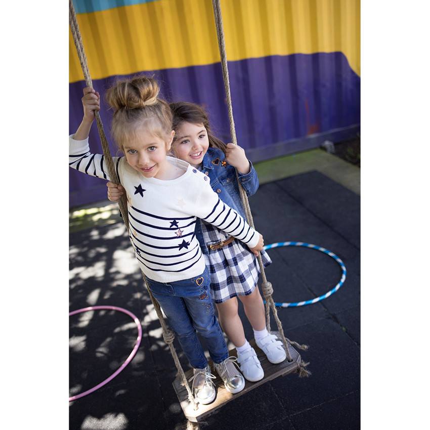 Τζιν με used όψη, αφαιρούμενη ζώνη με παγιέτες και κεντήματα 